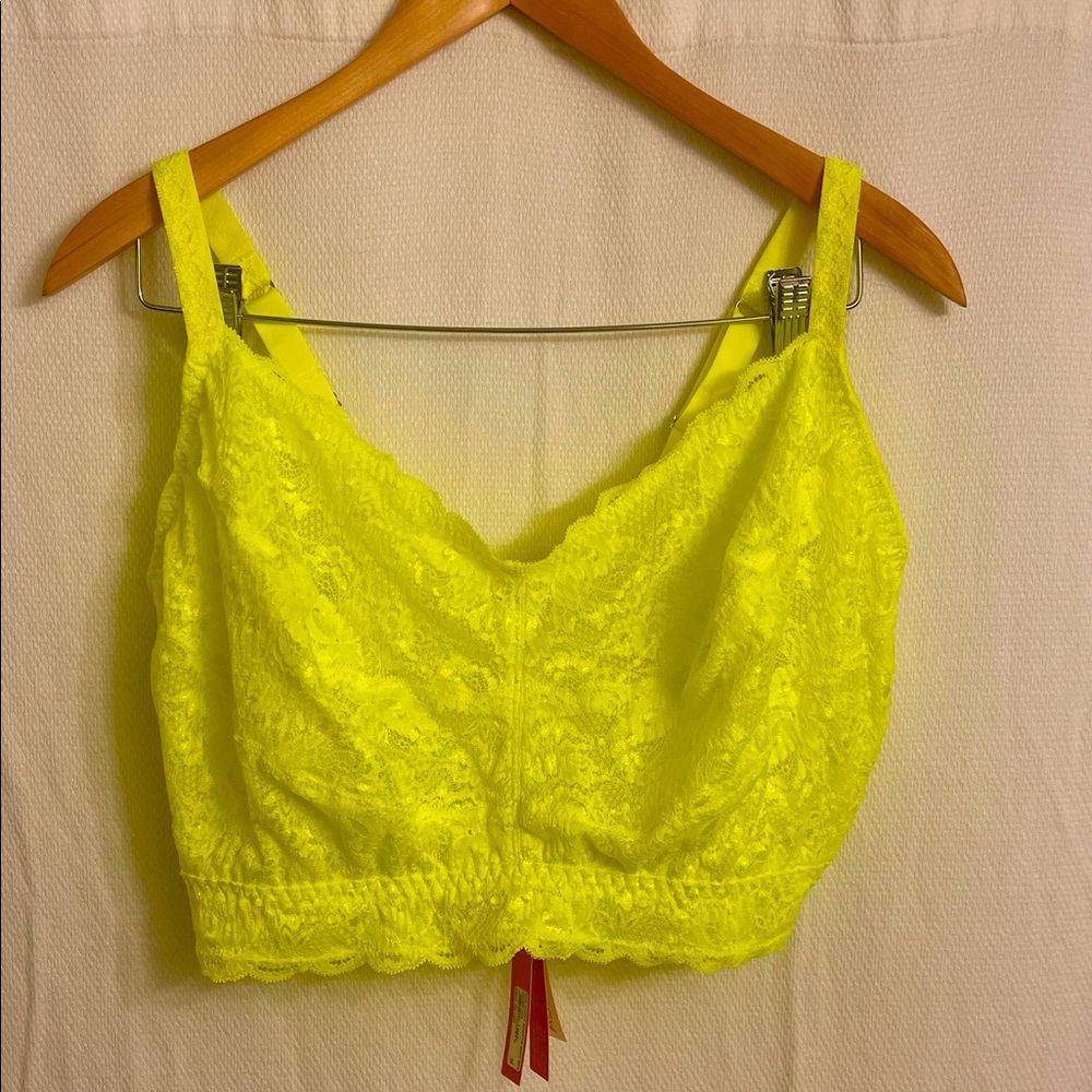 Cosabella Curvy Sweetie Bralette - Neon Yellow